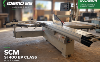 IDEMO85 vend une scie à format de marque SCM modèle SI 400 EP CLASS
